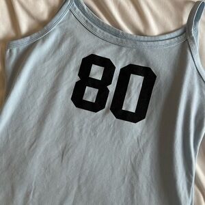 Shein 80 number tank top